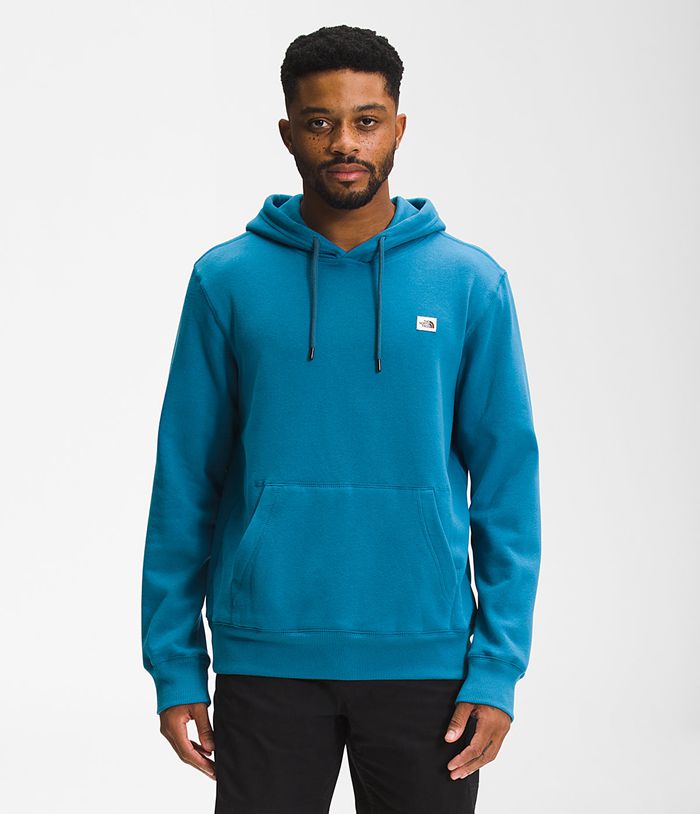 The North Face Mens Hoodie Heritage Patch Pullover 258PKMUDE - Blue